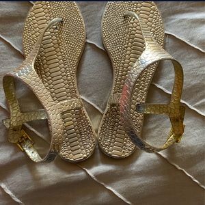 Steve Madden Gold Sandals